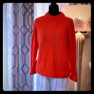 NWOT red sweater from The Loft. Size Medium ❤️